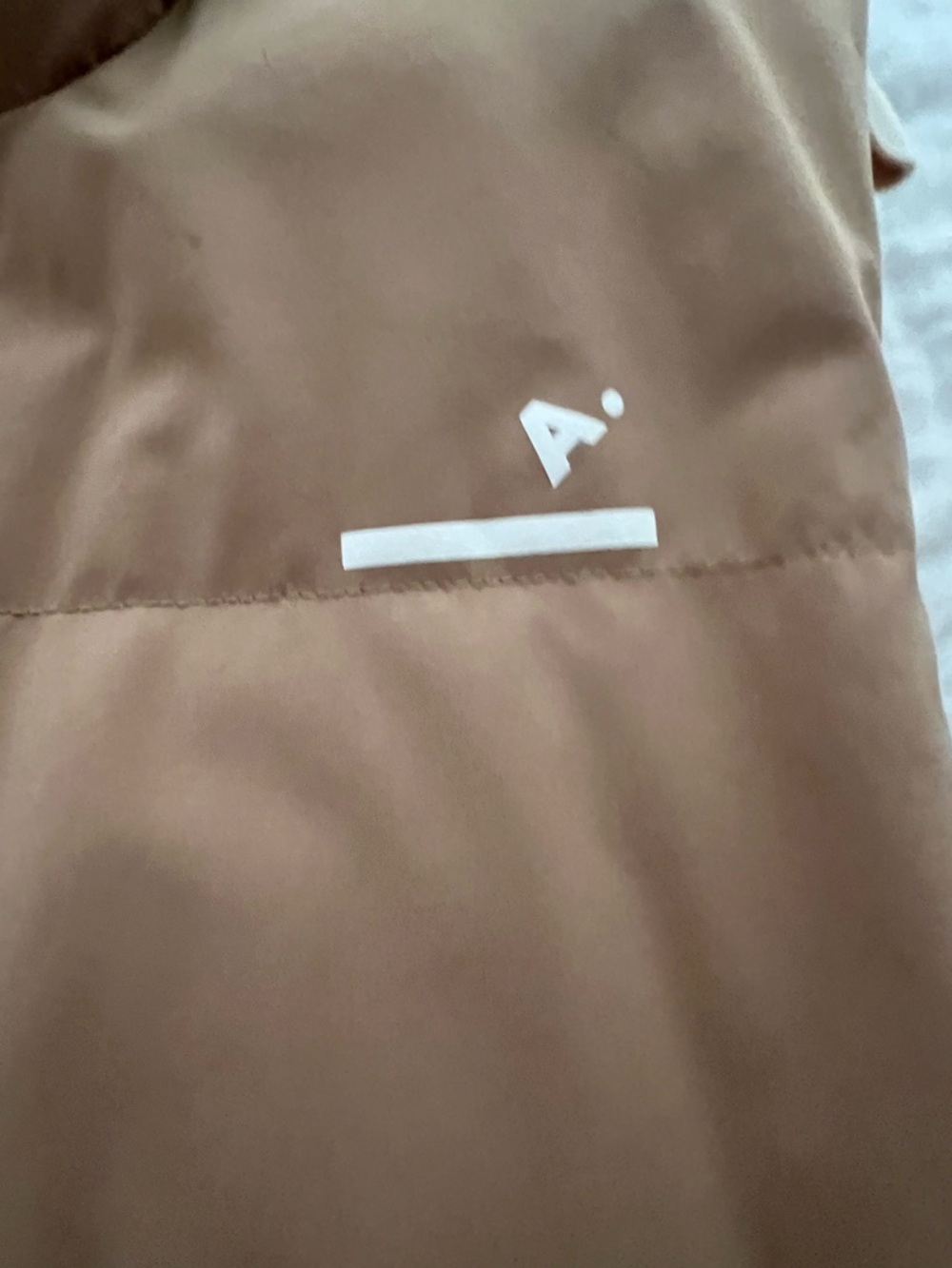 Padded Stand-Collar Vest in Camel - Picture 2 of 5